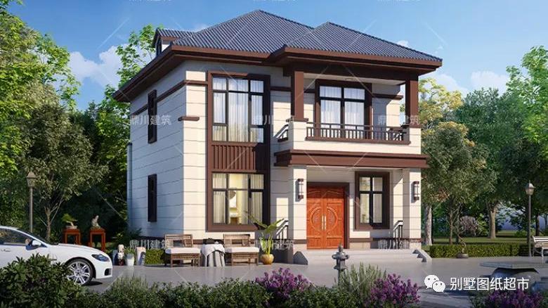 4款小户型农村别墅，都是新中式风格，小开间这么建舒适实用