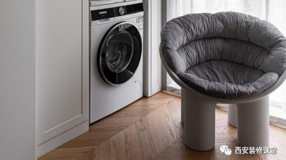 阳台只要洗烘机，收纳柜怎么做好看？