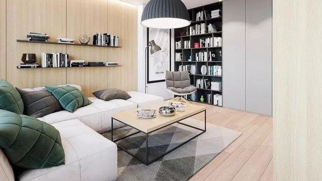 75平简约风二居室，清爽简约又有范，将给人带来一种清新的感觉