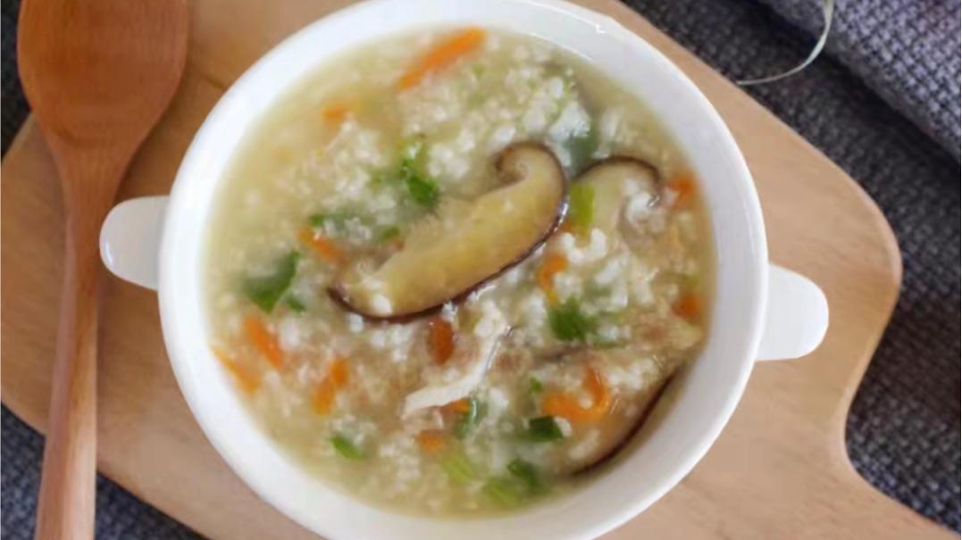 韭菜|早餐别错过喝这粥，简单煮一锅，荤素搭配！