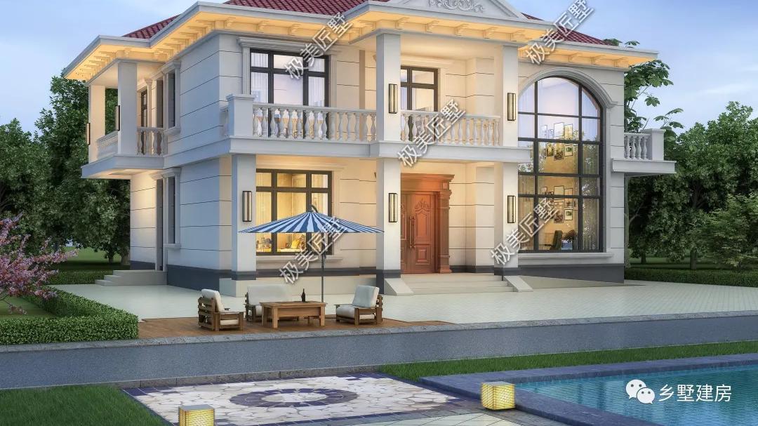 ?农村实用的二层小别墅，精致耐看不过时，回家建一栋，脸上倍有面！