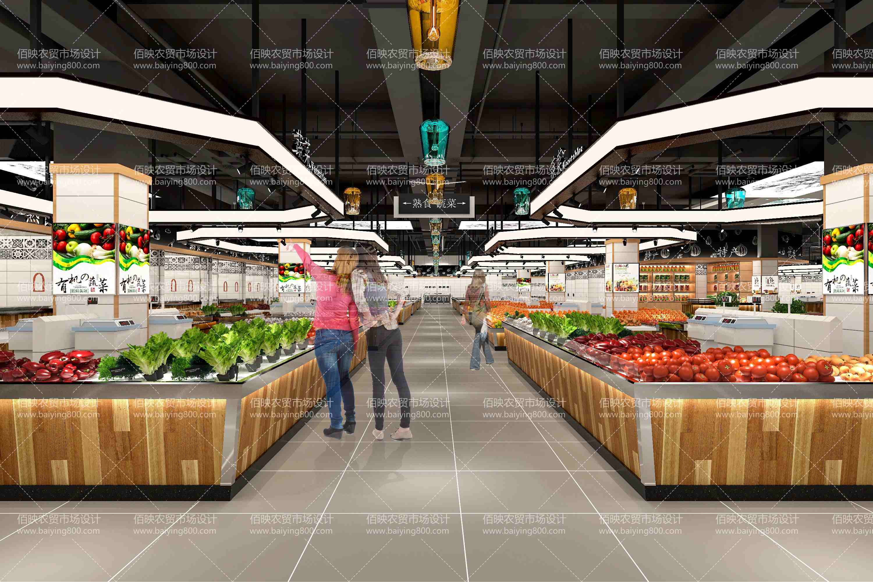 智慧农贸市场设计很常用的色彩颜色