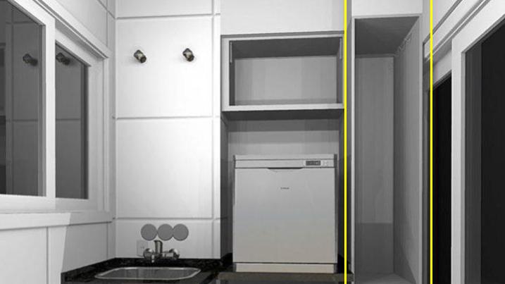 说实在的，就算阳台打满柜子，远不如在这预留10cm的窄柜实用！