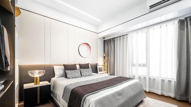 140平高级灰搭配黄色现代简约风，一见倾心的温暖优雅