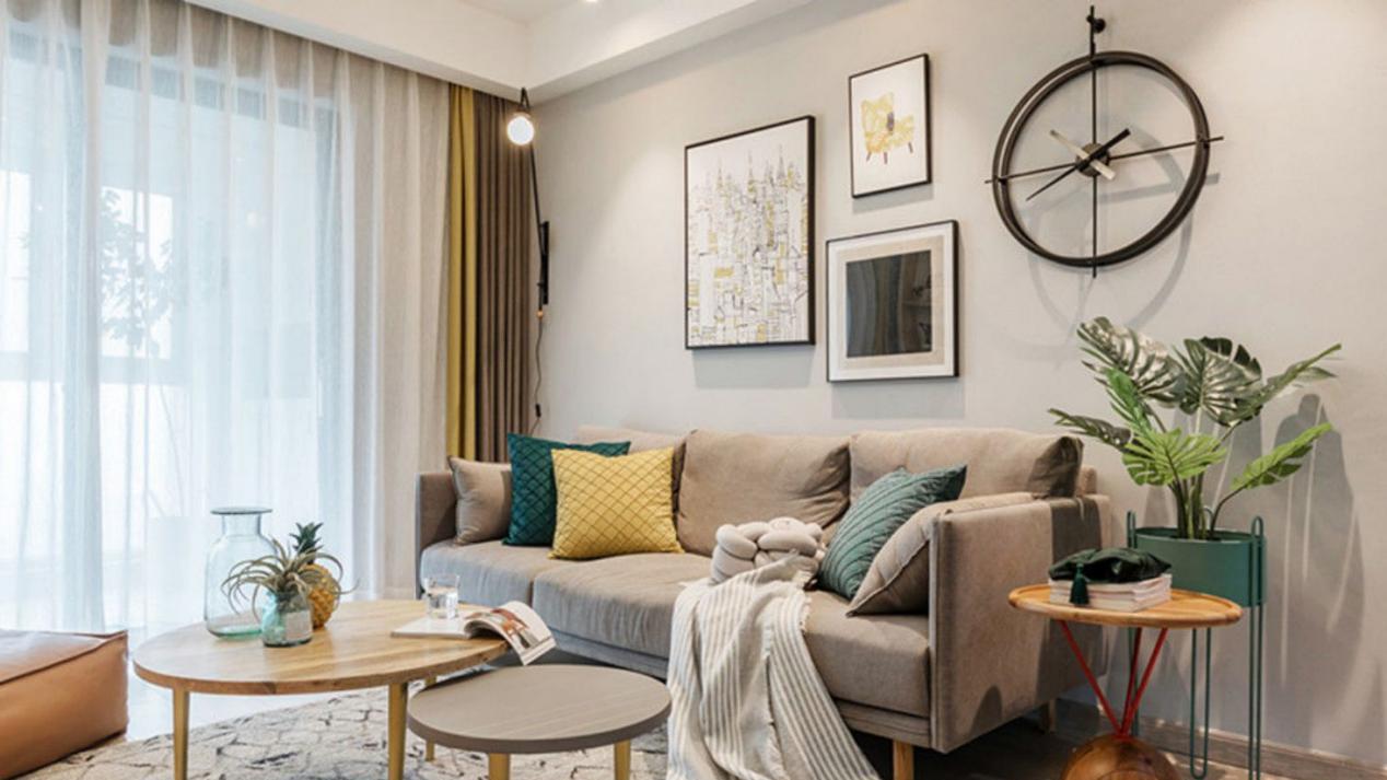 独居人士的120平北欧之家，玩转三居室超大格局，还有超宽敞书房