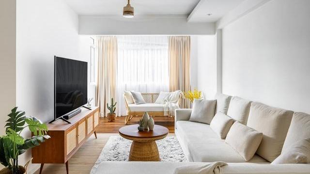 我对浪漫的家居氛围毫无抵抗力，120㎡总计花了15万，场面很精致