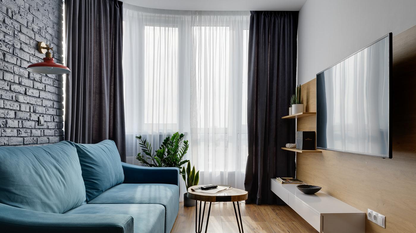 77平米的现代风二居室，装修设计超凡脱俗，温馨舒适