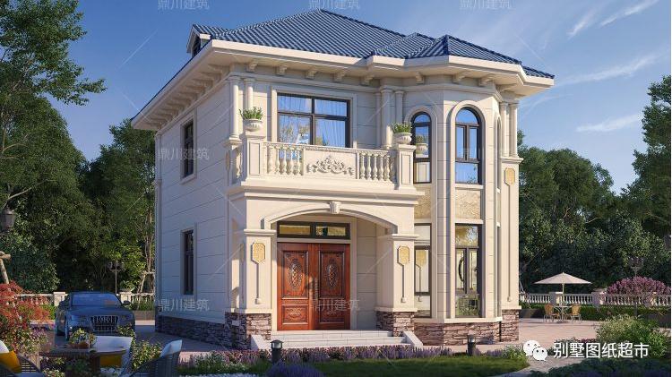 二层实用小户型别墅，8×10米，不输大开间的美观大气，现在正流行