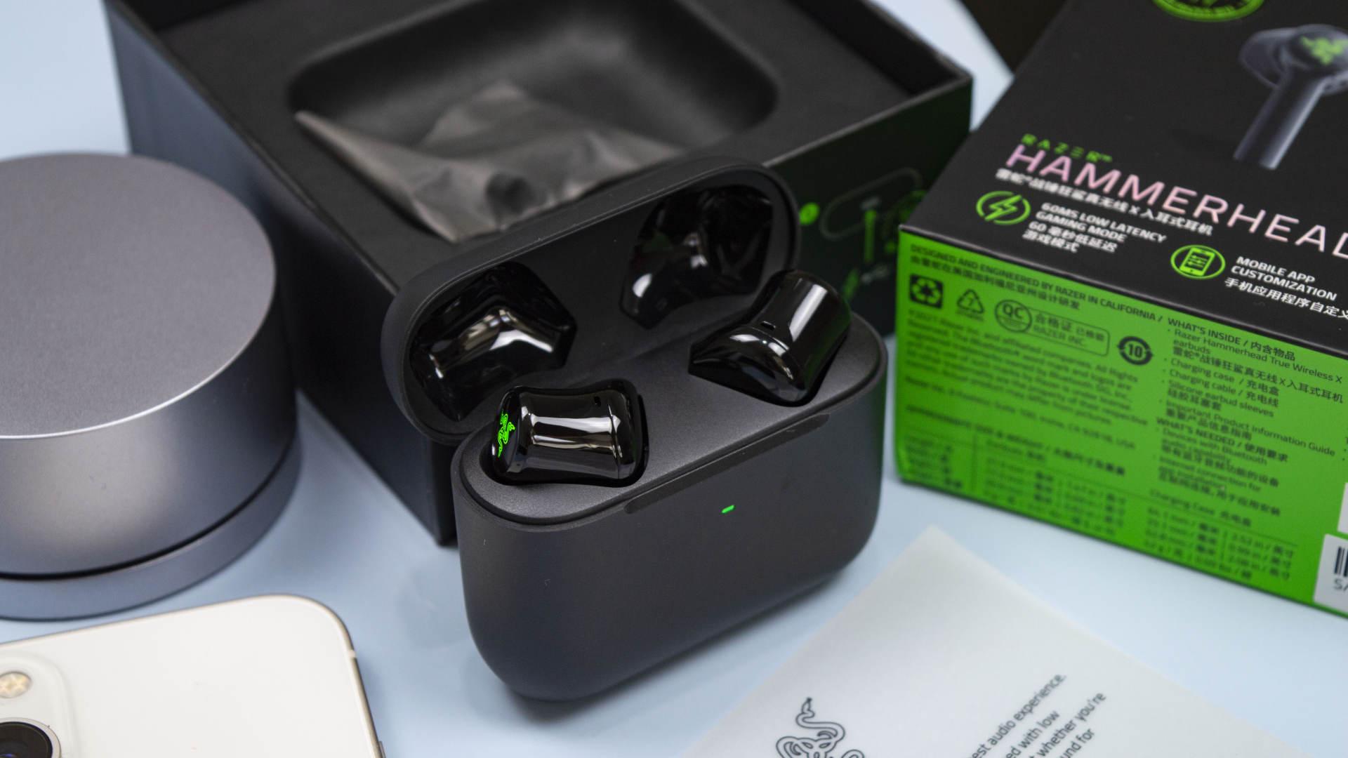 雷蛇|售价299: 雷蛇（RAZER）战锤狂鲨X真无线蓝牙耳机开箱