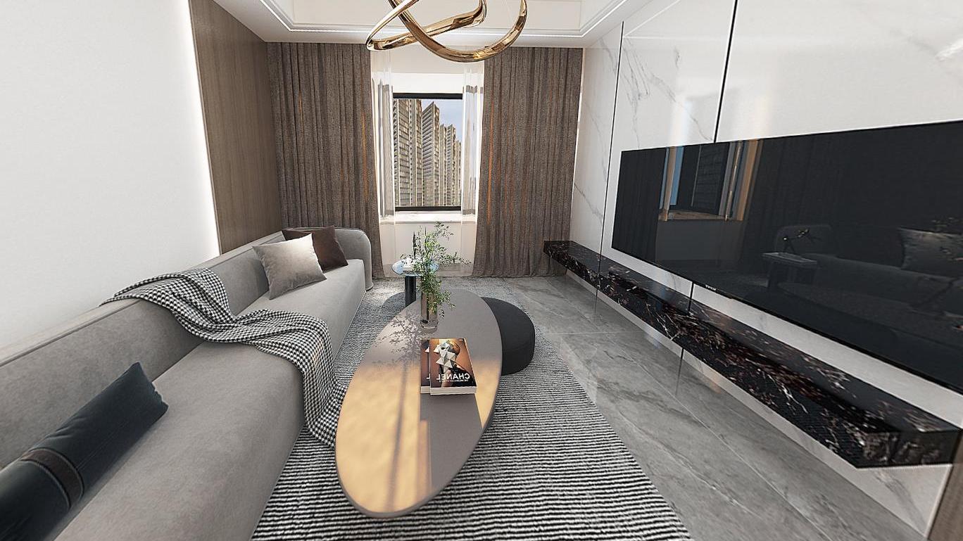 【鲁班装饰】版纳上品75m2现代简约风格