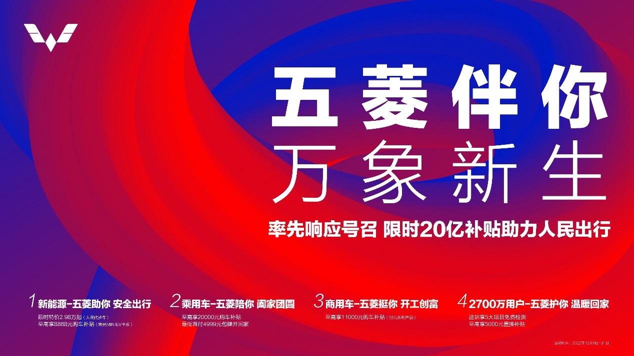 五菱伴你，万象新生——人民五菱限时20亿购车补贴彰显民族车企担当