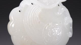 和田玉籽料|旧藏·和田玉籽料鹅如意雕件