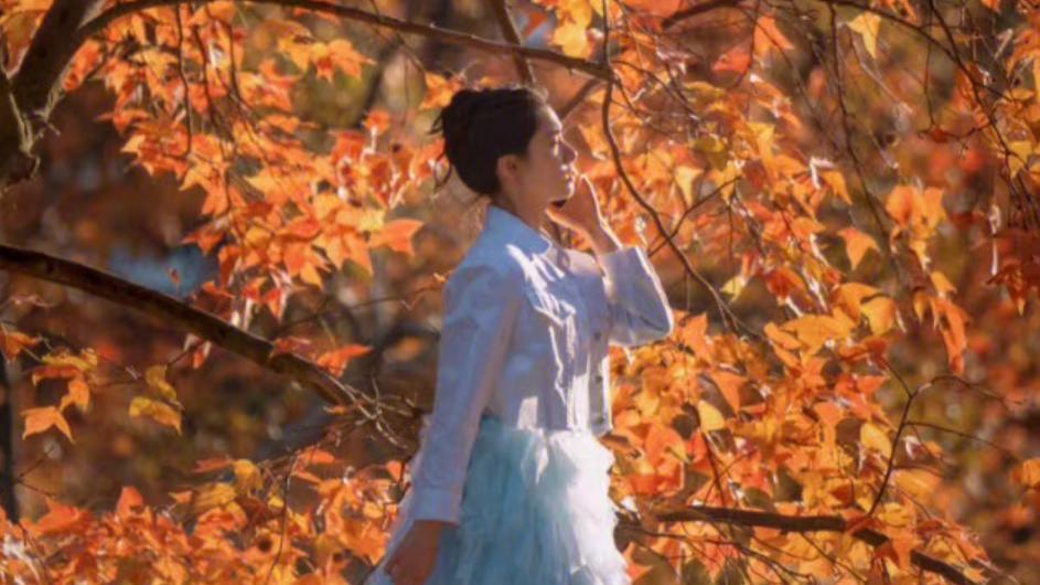 朱韵身上穿的蓝色纱裙是李峋送的 朱韵跑起来这条公主裙好仙