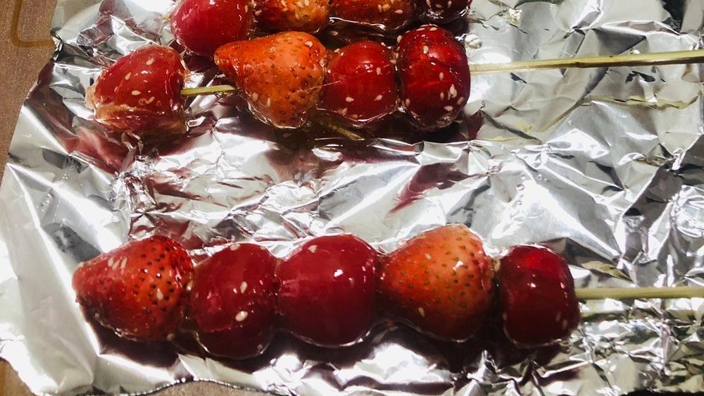 草莓|儿时的味道：自制糖葫芦，酸甜开胃，清脆十足，孩子超喜欢