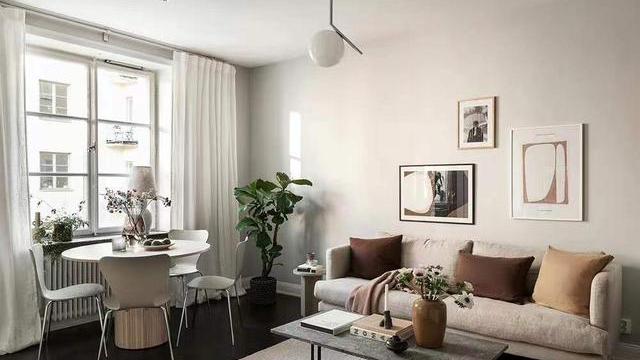 这种46㎡一室小公寓，看起来温柔素净，一个人生活也太幸福了