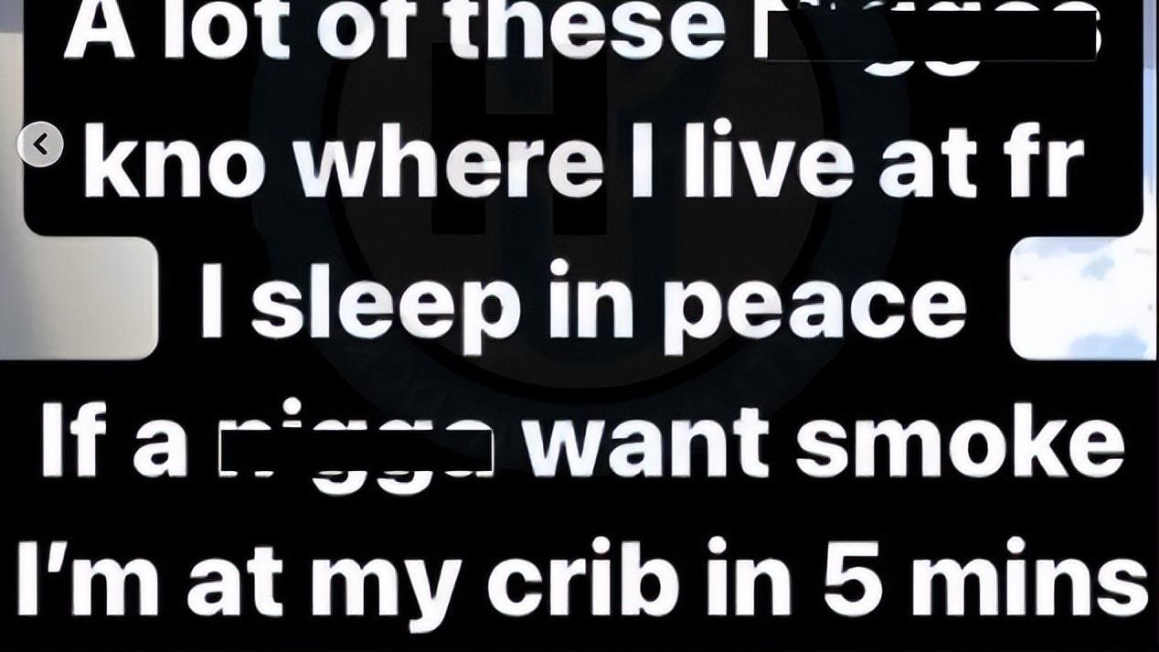 黑粉|美国rapper挑衅黑粉“有本事5分钟后到我家对线！”5分钟后被枪杀