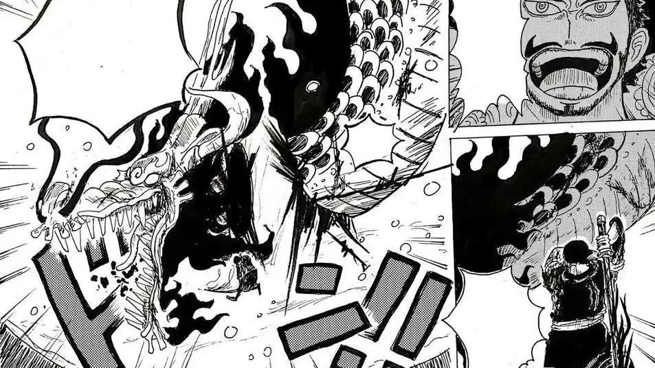 路飞|海贼王1050话情报：凯多再次站起来，索隆上演斩龙传说，路飞哭了