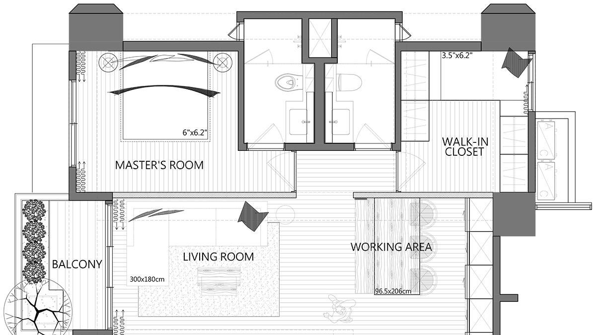 这样的家居氛围真让人心动，一进门就像走进了森林中一般，好放松
