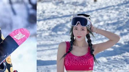 玩命|38岁李彩华冰天雪地下玩命只穿bratop拍写真：超级冷！