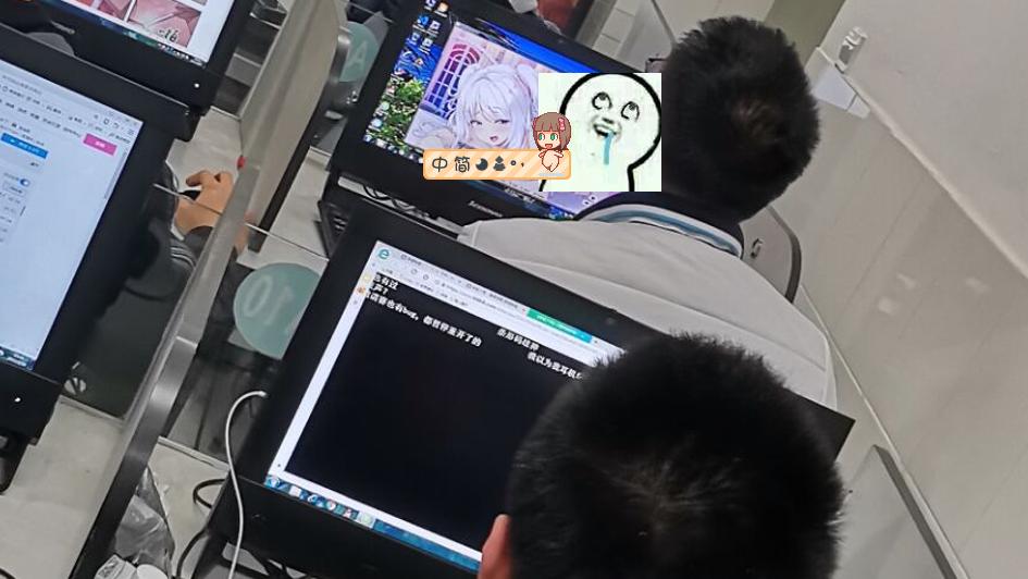 漫画|网友吐槽微机课上众人摸鱼，看漫画补动画的都有，玩GAL那个最秀