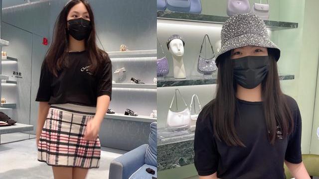 王诗龄|上海解封第1天，李湘和女儿到商场扫货，王诗龄穿短裙瘦到认不出