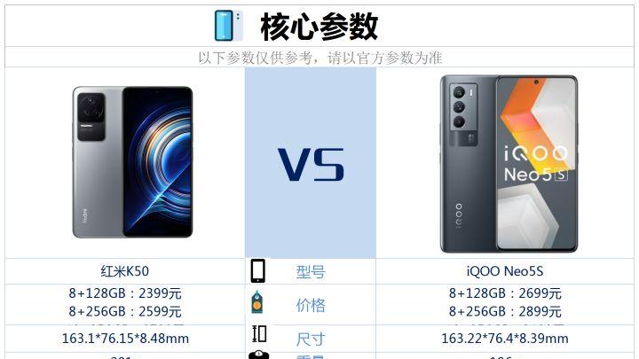 红米手机|红米K50和iQOONEO5S之间，选择哪款好？