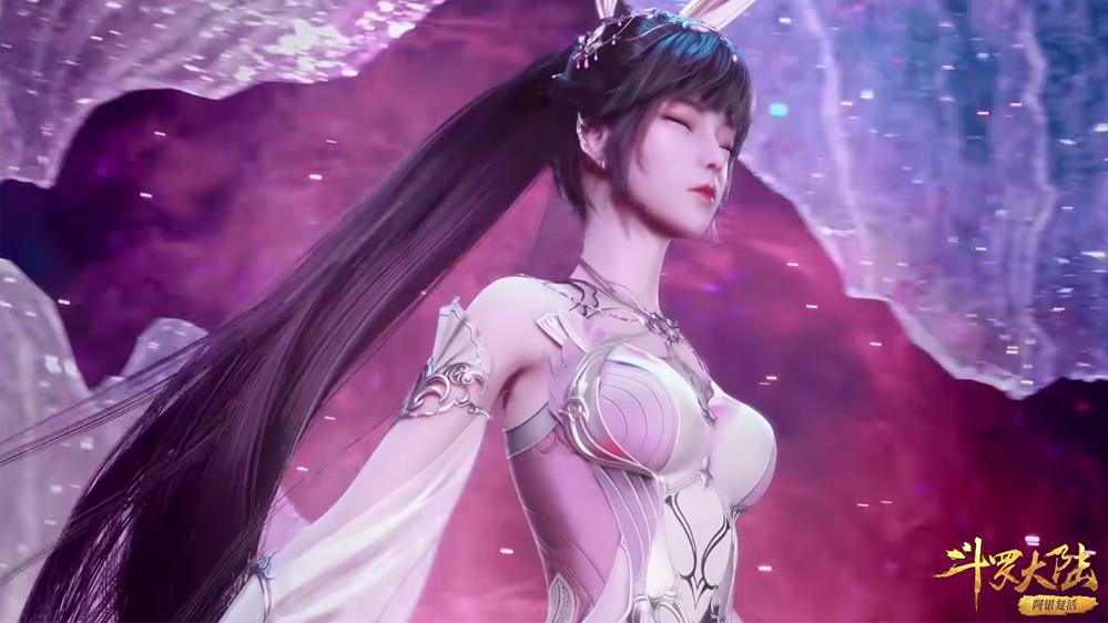 小舞|斗罗大陆：小舞裙子变了，和阿银一样都是开叉裙，能看到整条腿