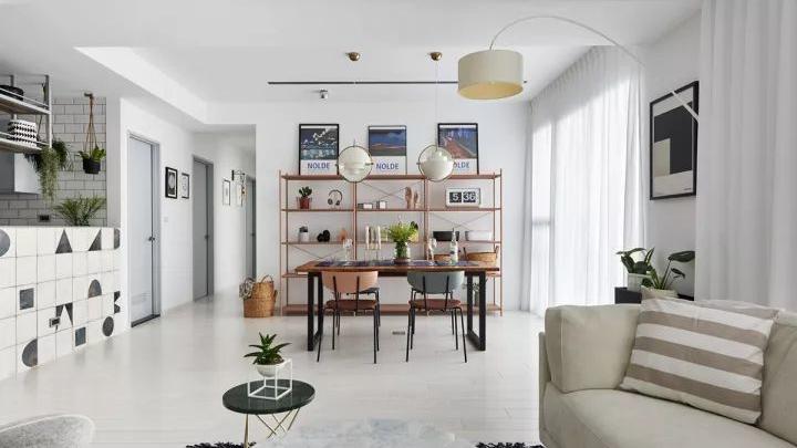 简约北欧风格，精致纯白空间，更增添温柔感，适合很多人群！