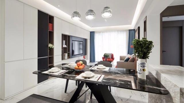 123平现代风三居室时尚简单而巧妙，年轻人对生活品味不外如此