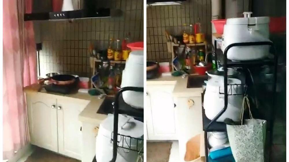 杭州姑娘买下自住二手房：厨房在阳台，50㎡一室一厅还挺舒适