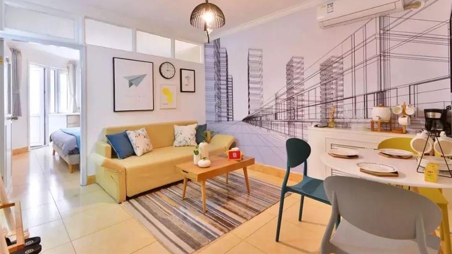 70后阿姨改造40㎡旧房，将老破小“古董房”，低预算装修成现代风