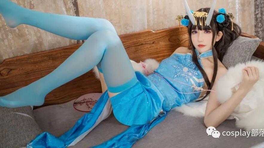 碧蓝航线|cos：碧蓝航线能代蓝色旗袍cos正片@衣衣