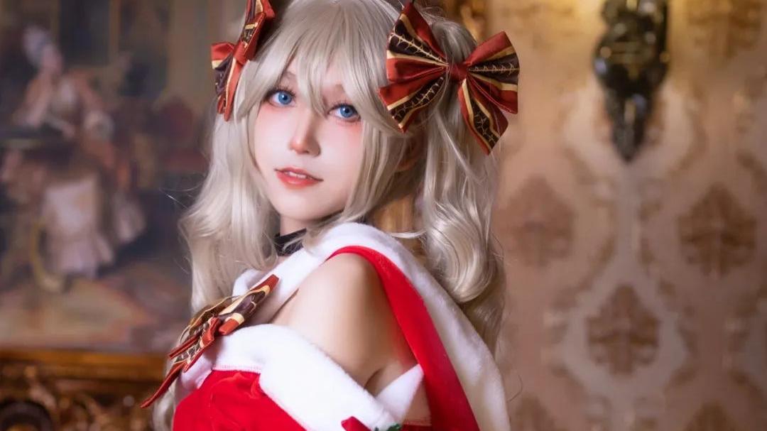 |cos：原神圣诞装扮芭芭拉@INK