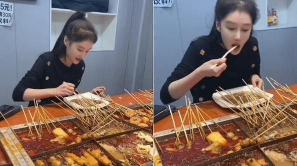 赵本山|赵本山女儿近况曝光，带男友去吃麻辣烫，招呼男友跟人互动