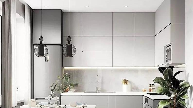 无把手橱柜案例设计，好看又显档次