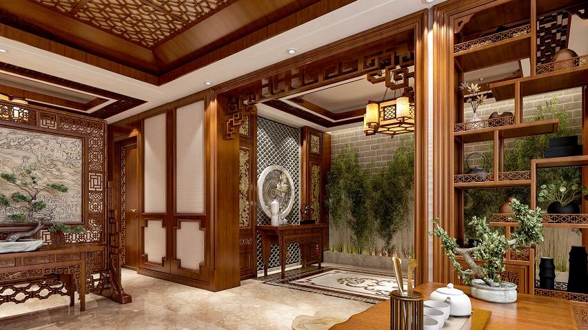别墅大宅设计中，茶室是最具艺术色彩的地方