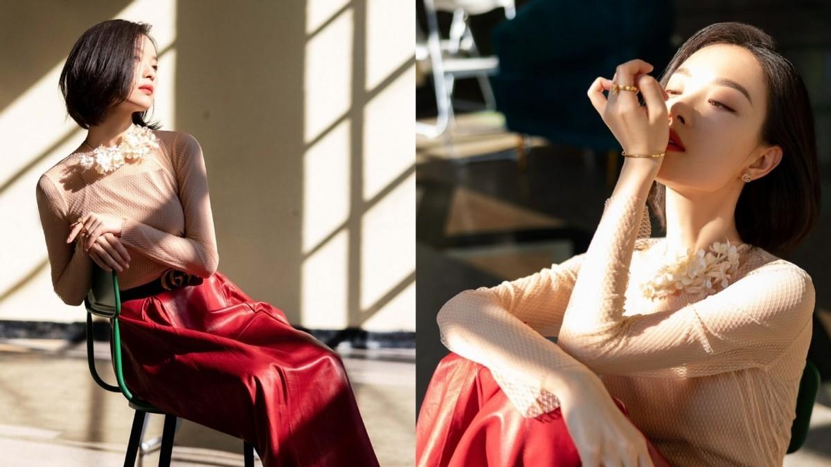 倪妮|倪妮又一次逆袭！最新GUCCI造型太土了，却照样被她穿出封神的感觉