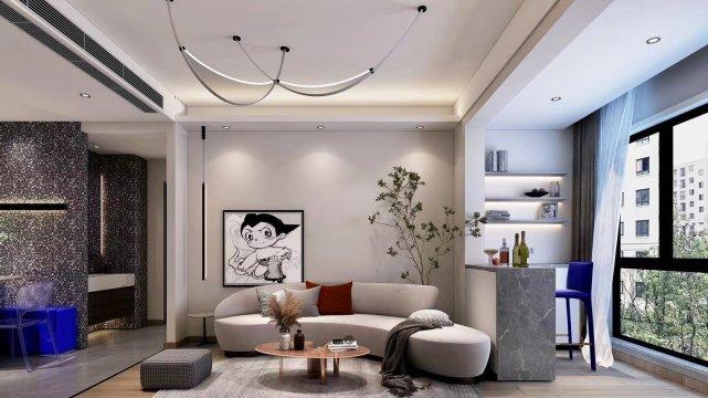 97㎡现代风，以时尚打造空间，以新颖突出特点