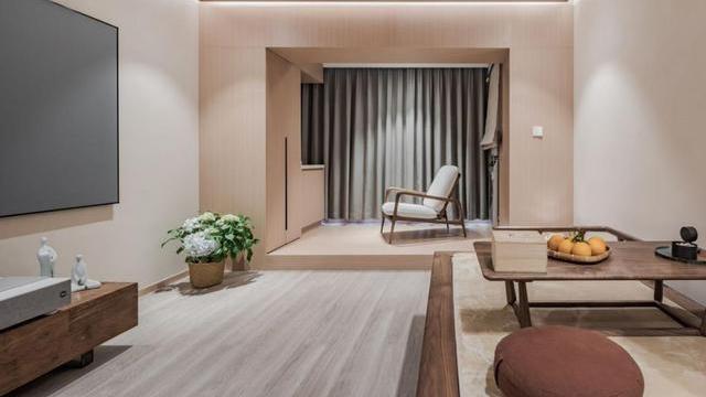 南京90后夫妻的90㎡婚房，打造佛系中式风情，水泥灰做渲染很大气