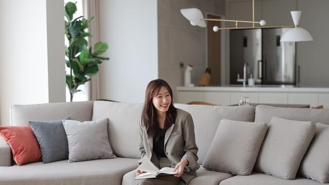 其实婚房不需要多华丽精致，像她家173简简单单，也很有格调