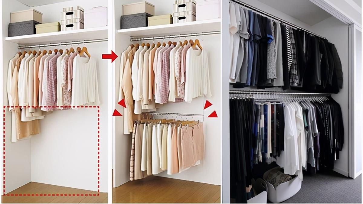 第1次看见日本人的衣柜，里面竟然没有一块隔板，还能那么实用？