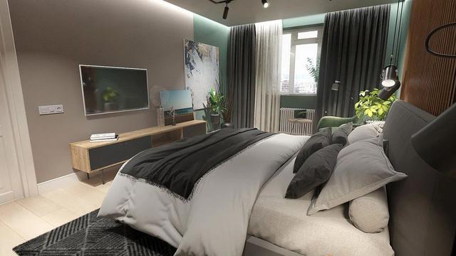 60平米现代风的小公寓，装修设计化繁为简