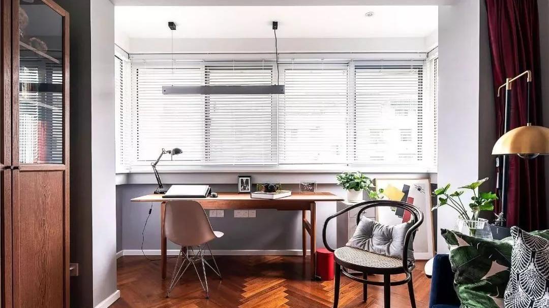 70㎡两居室大改造，高颜值书房、1㎡洗衣区，这个家精致得不像话