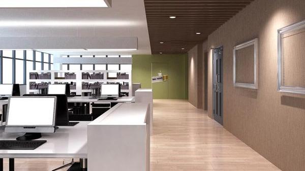 人力资源和社会保障部|科技公司办公室装修设计案例效果图