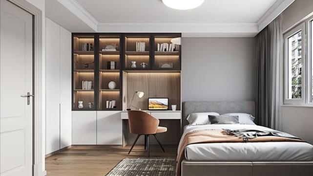 125平现代风三居室，欧式电视墙和草绿色碰撞出不一样的火花