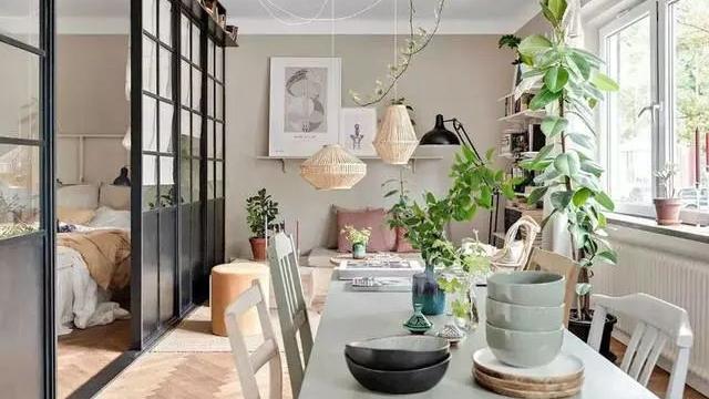 46平公寓，墙面挂衣架，步入式衣帽间，地台沙发，小户型大设计