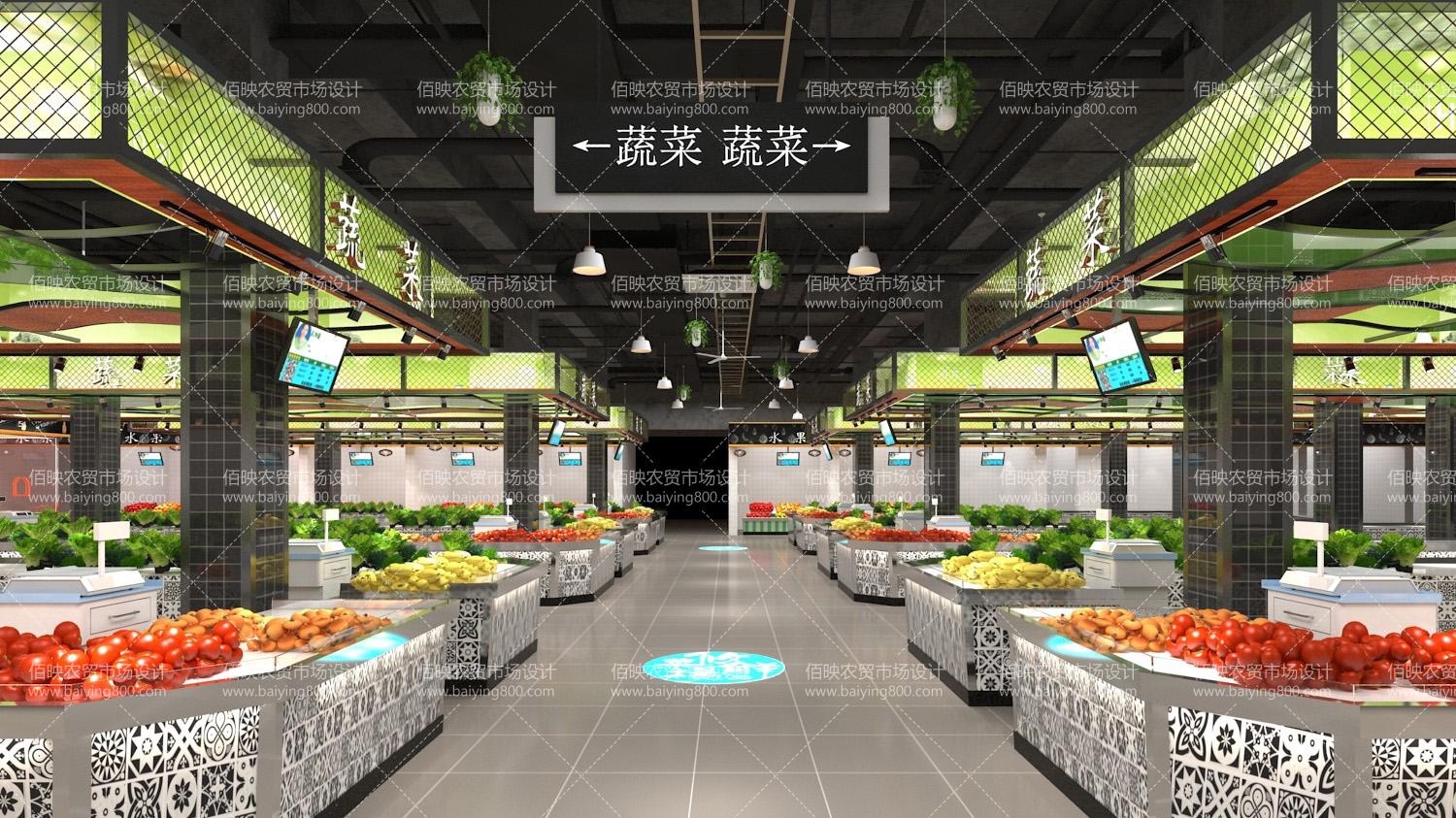 智慧农贸市场的设计体现空间形象之美