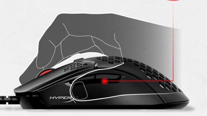 镂空外壳核心防尘反设计鼠标——极度未知HyperX旋火专业游戏鼠标