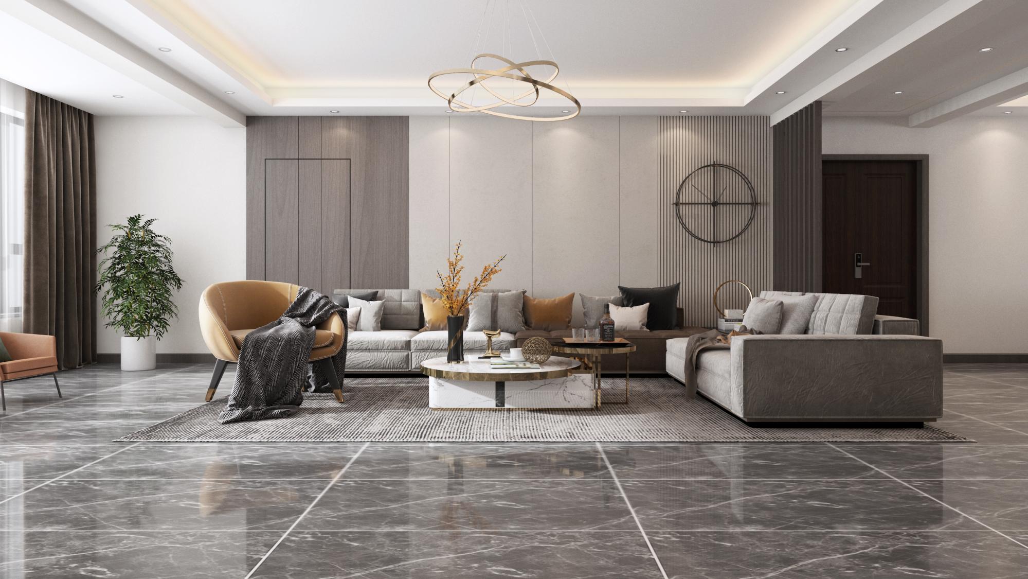 书香门第210平现代装修风格，个时尚又充满温暖的家