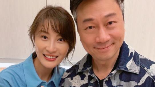 黎耀祥|TVB新科视后林夏薇为黎耀祥庆生 黎耀祥夫妇开心出镜合照